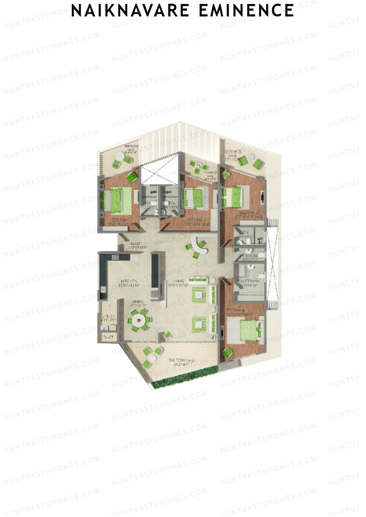 Naiknavare Eminence Tower A Unit 1 Floor Plan