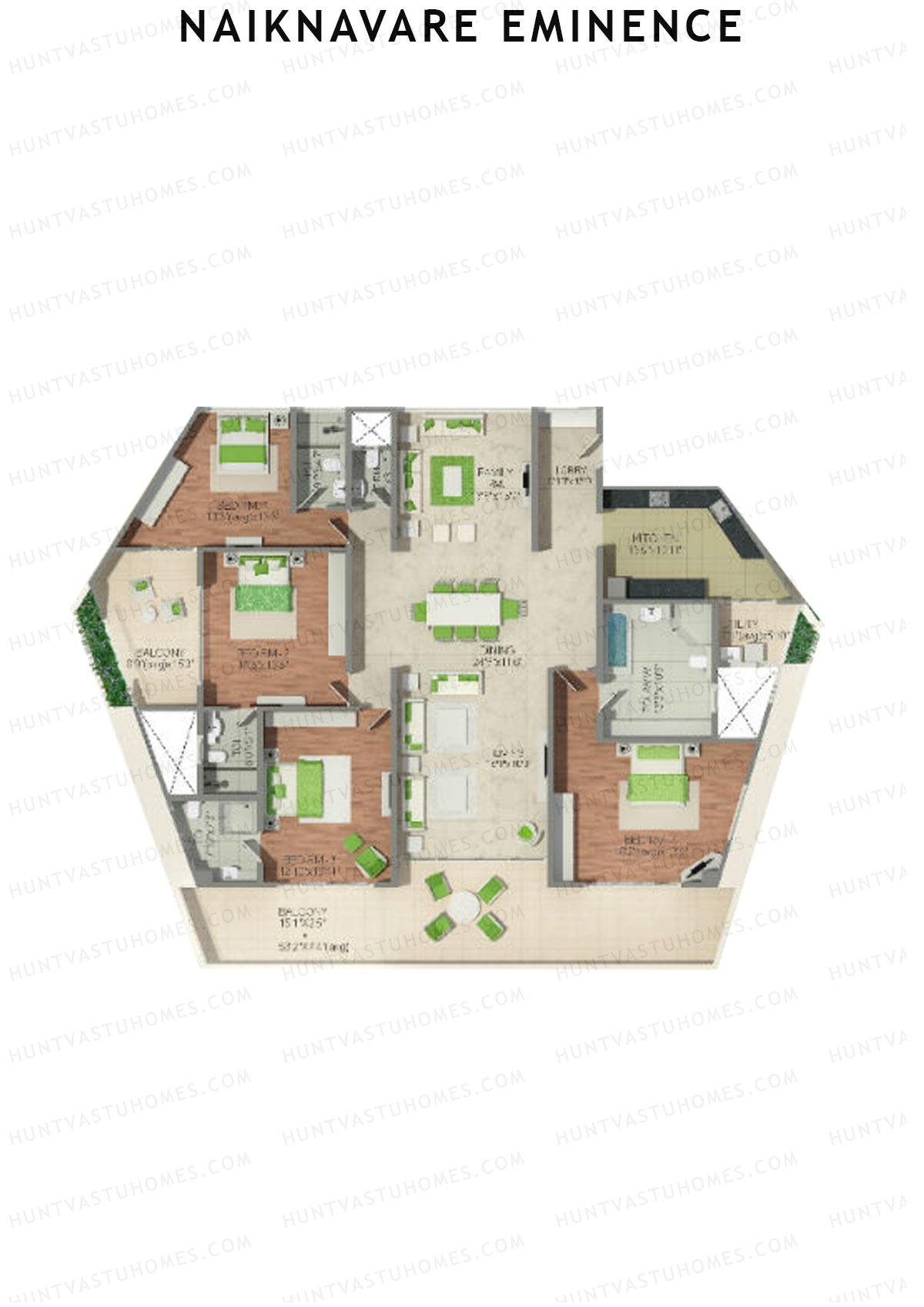Naiknavare Eminence Tower A Unit 2 Floor Plan