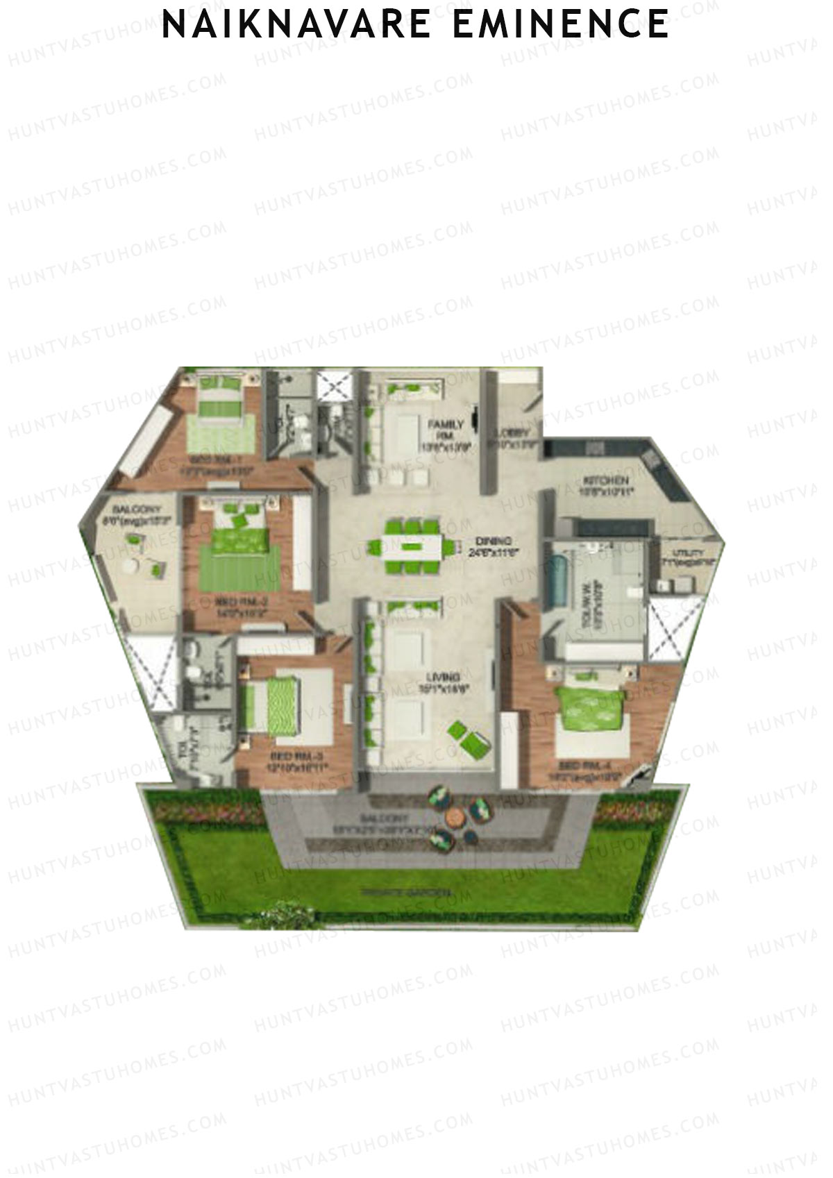 Naiknavare Eminence Tower A Unit 2 Floor Plan