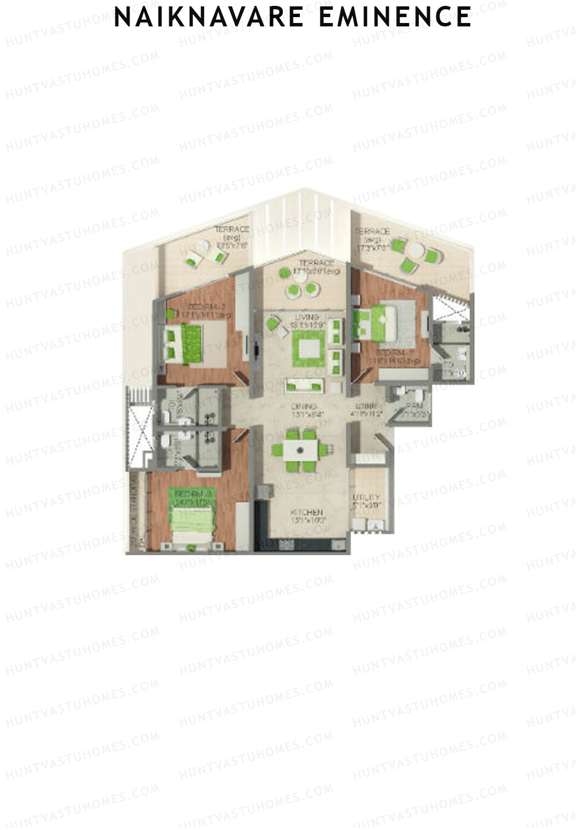 Naiknavare Eminence Tower A Unit 4 Floor Plan