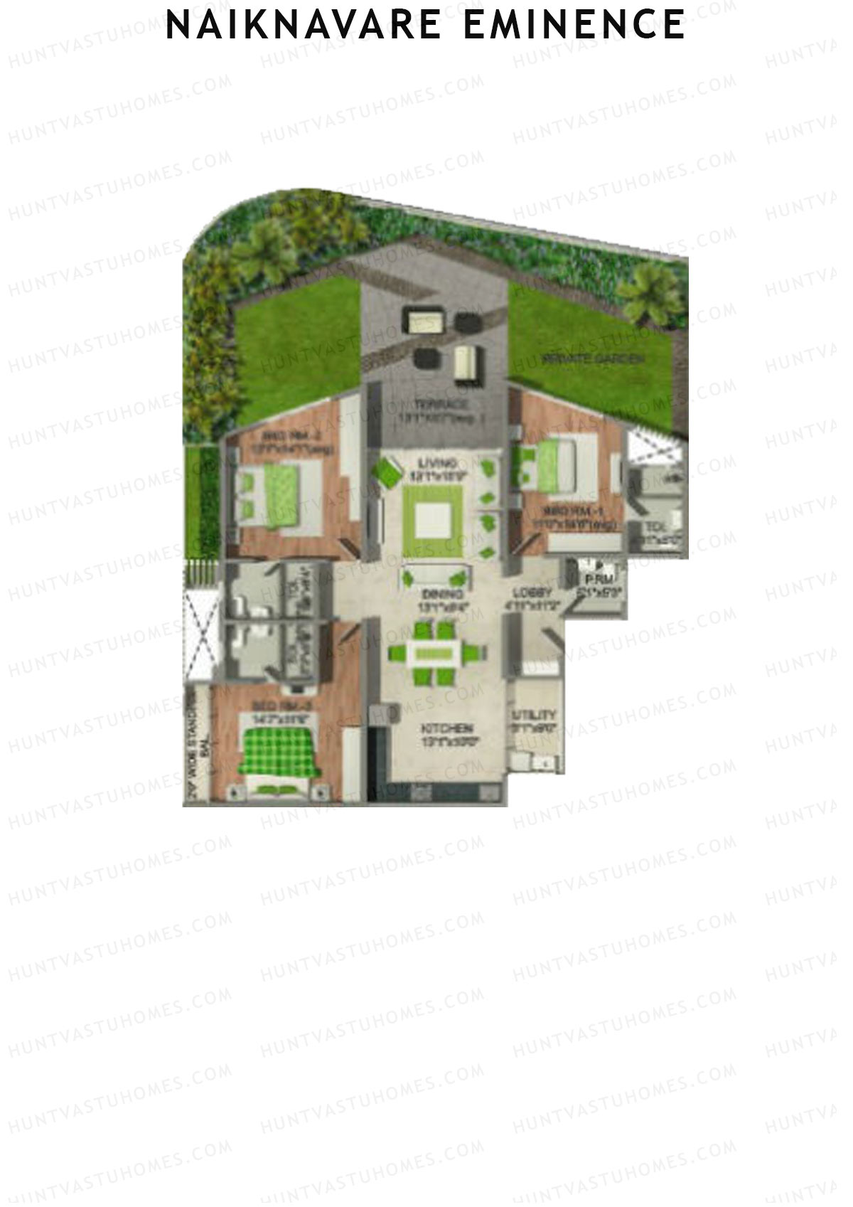 Naiknavare Eminence Tower A Unit 4 Floor Plan