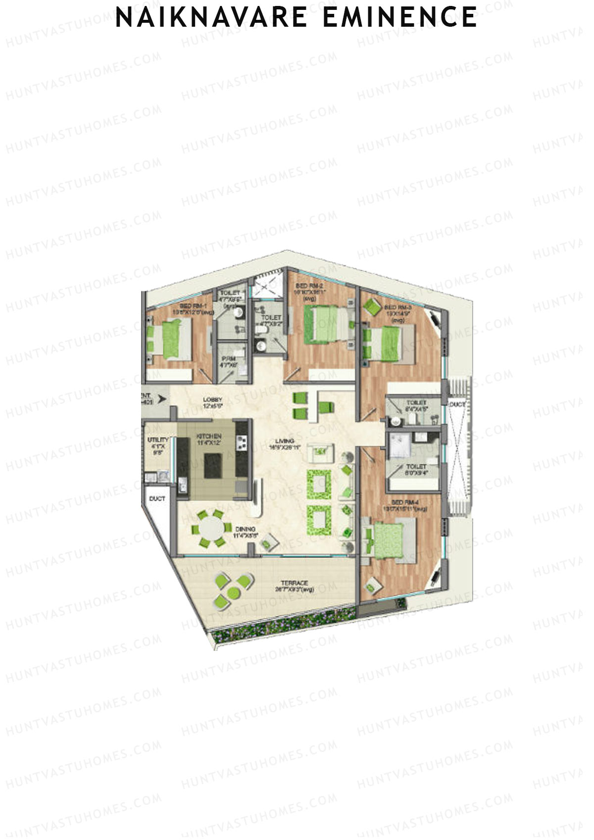 Naiknavare Eminence Tower B Unit 1 Floor Plan
