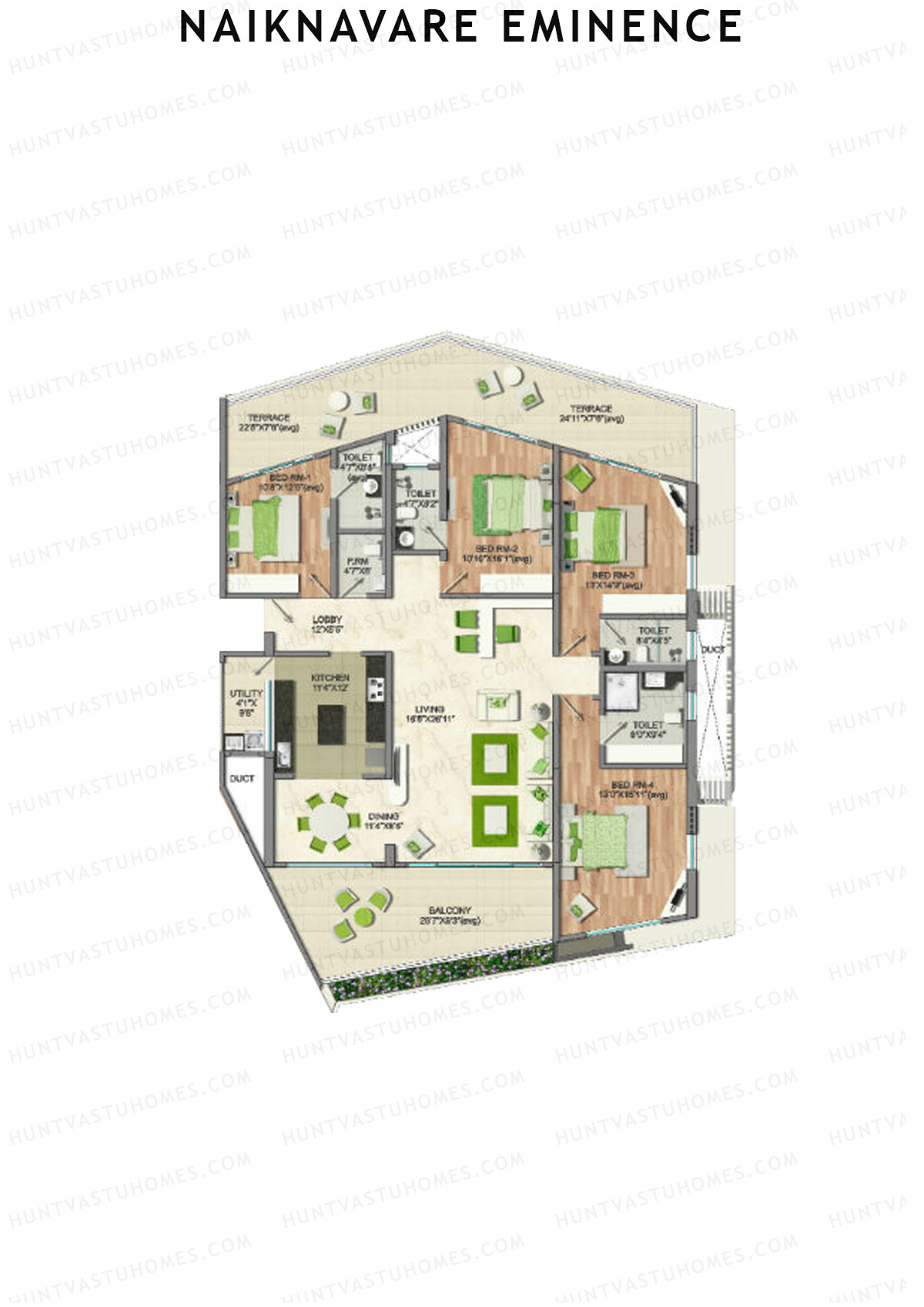 Naiknavare Eminence Tower B Unit 1 Floor Plan