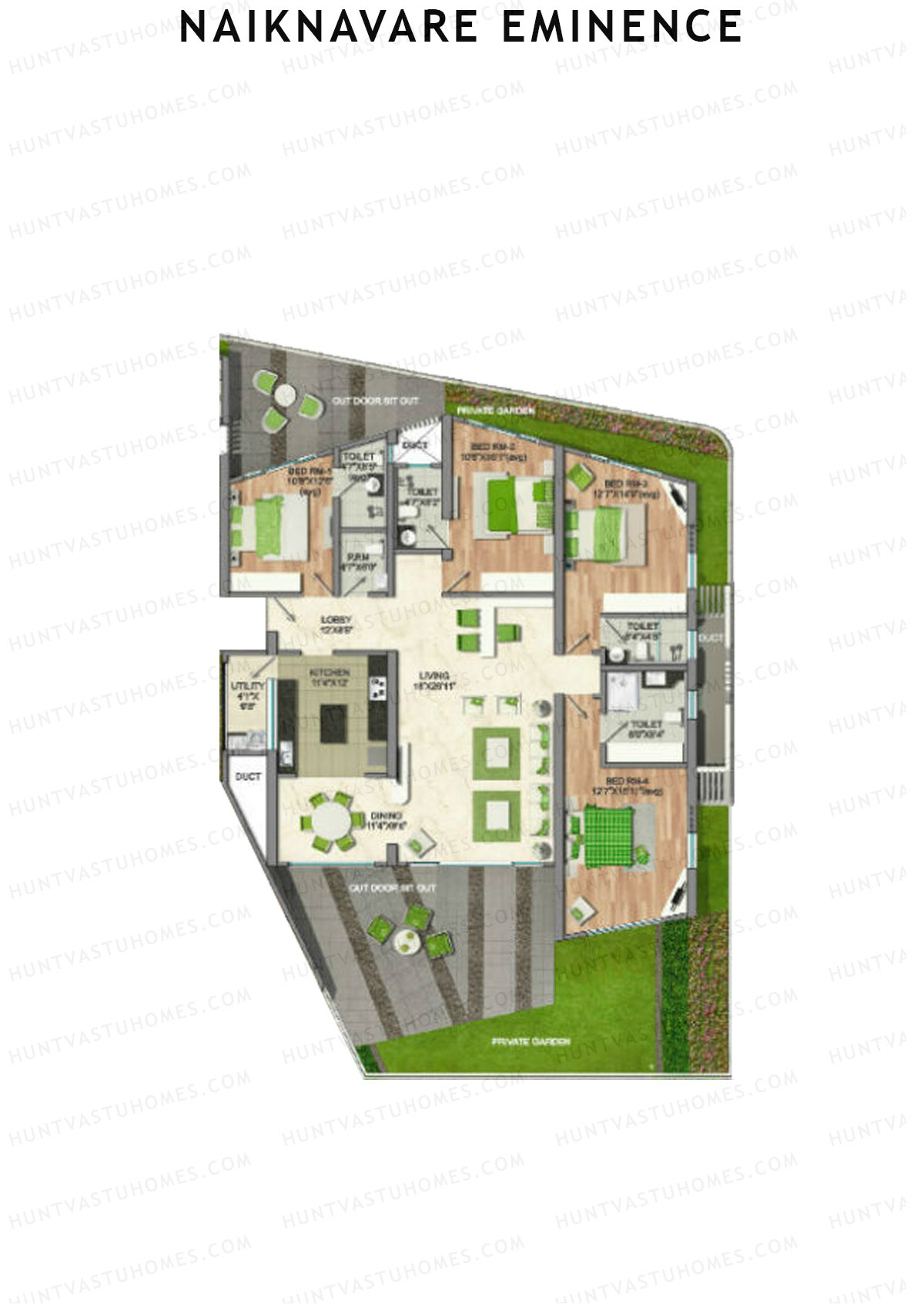 Naiknavare Eminence Tower B Unit 1 Floor Plan