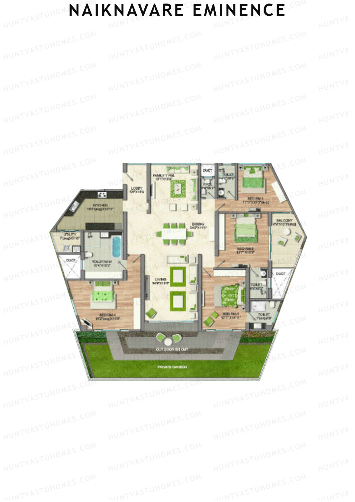 Naiknavare Eminence Tower B Unit 2 Floor Plan