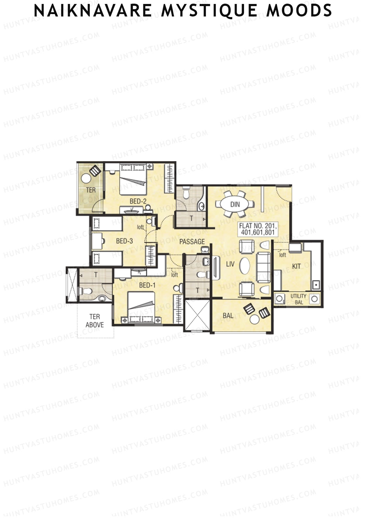 Naiknavare Mystique Moods Tower B Unit 1 Floor Plan