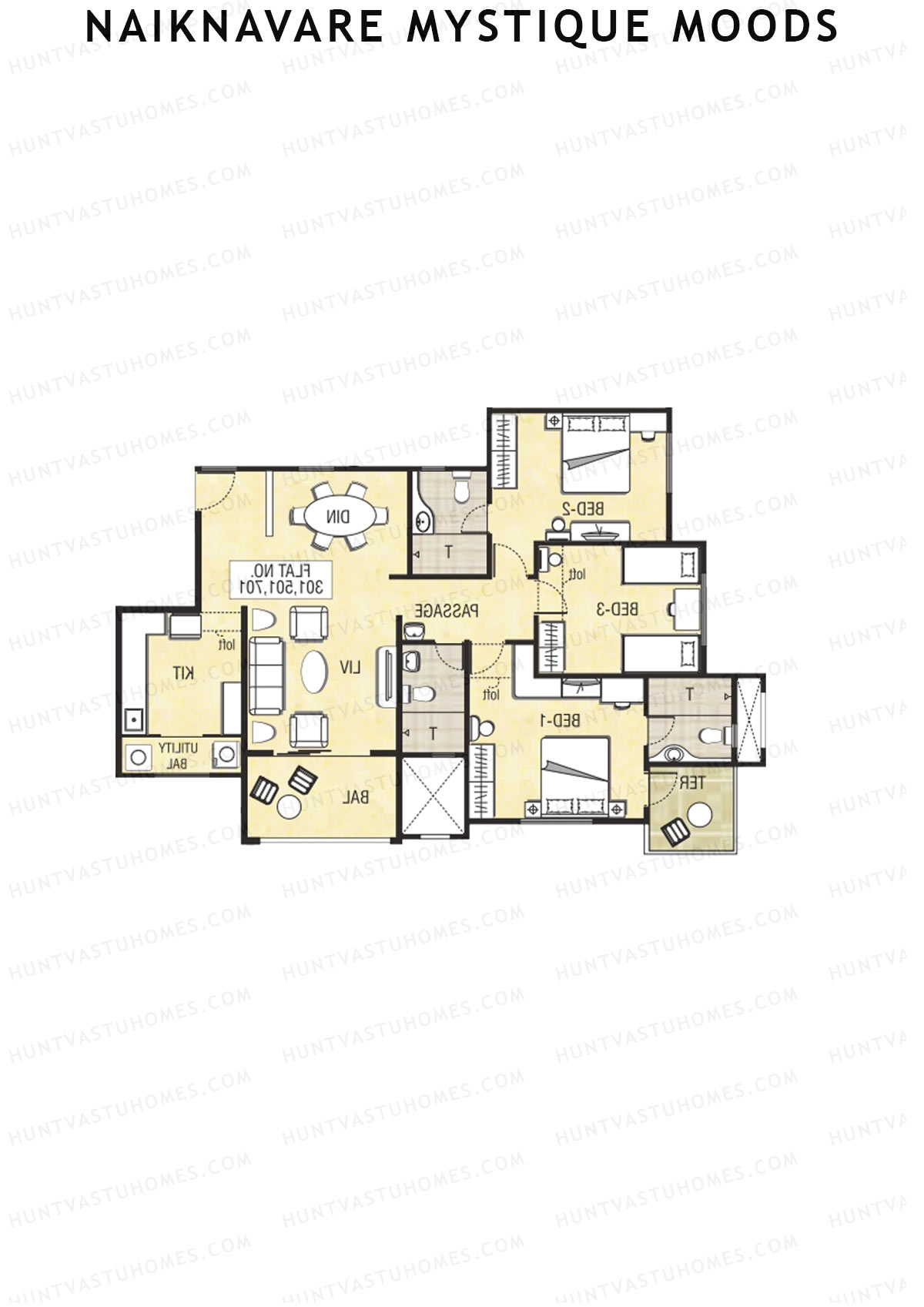 Naiknavare Mystique Moods Tower B Unit 4 Floor Plan
