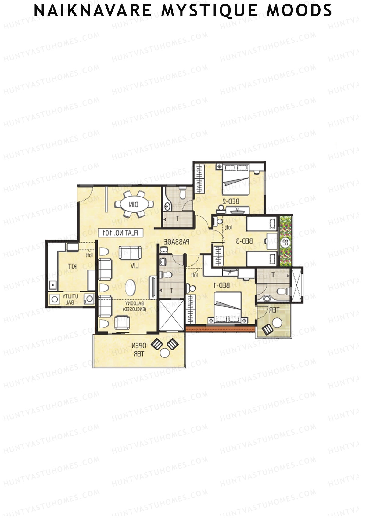Naiknavare Mystique Moods Tower B Unit 4 Floor Plan