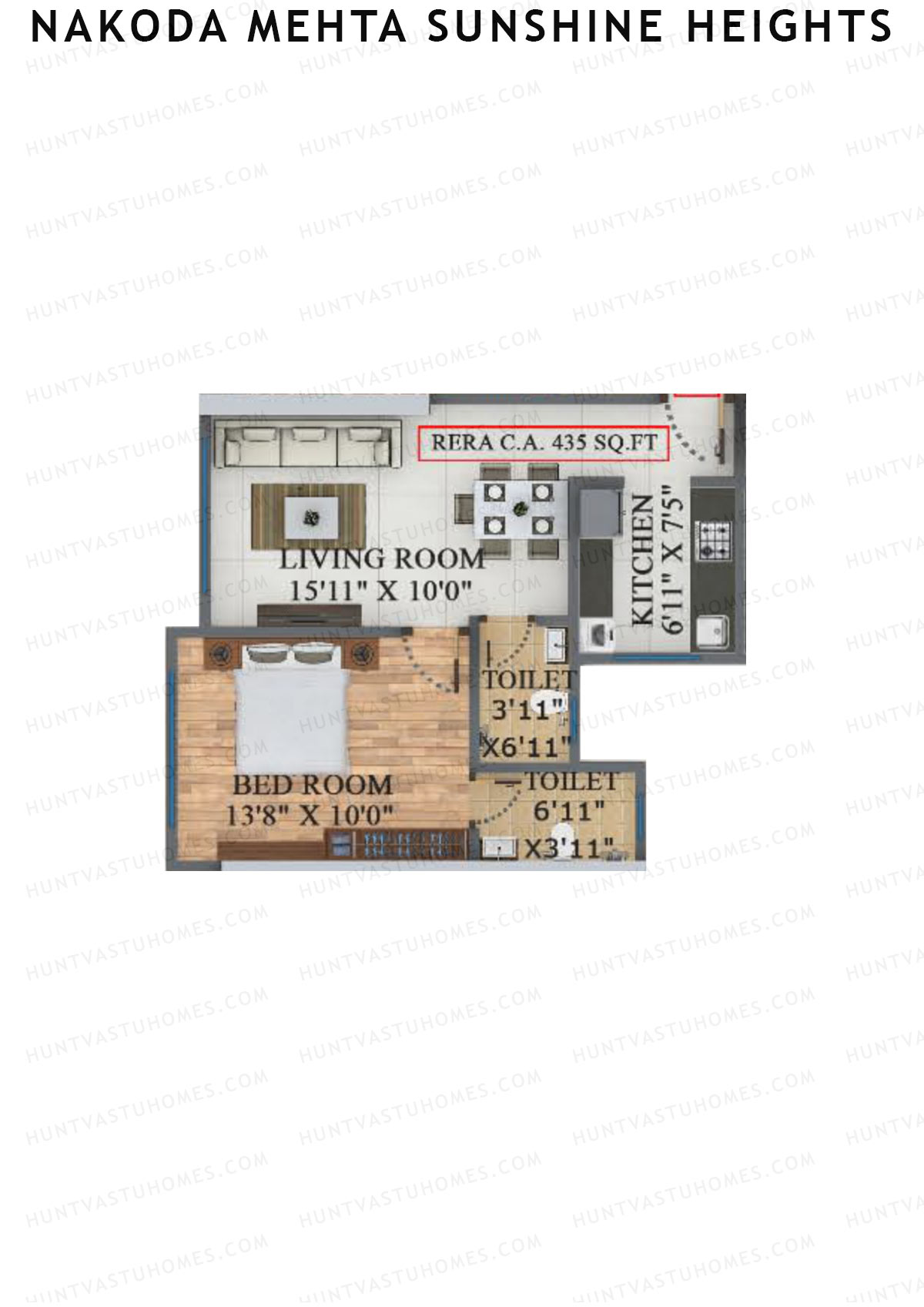 Nakoda Mehta Sunshine Heights Wing A Unit 1 Floor Plan