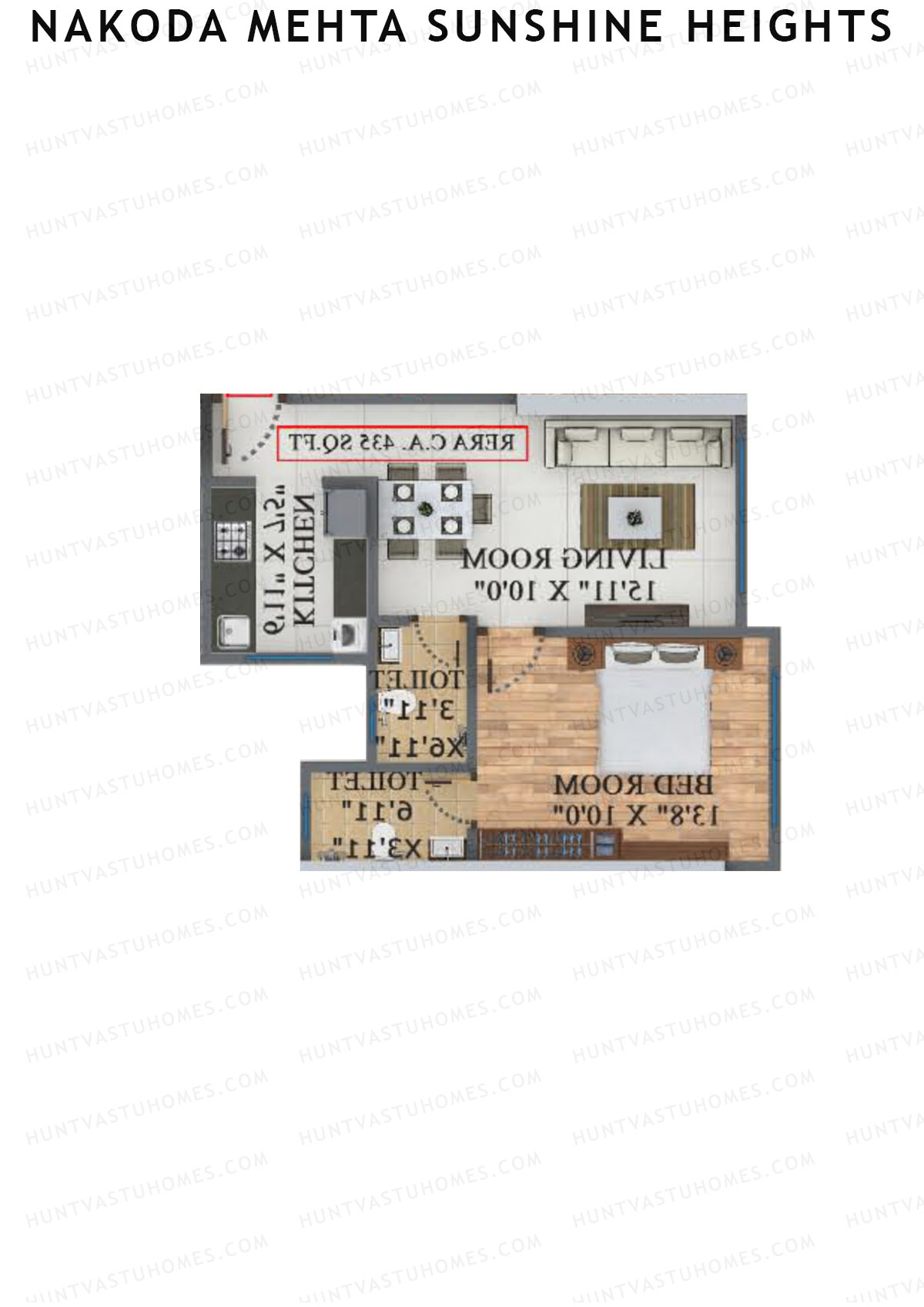 Nakoda Mehta Sunshine Heights Wing A Unit 2 Floor Plan