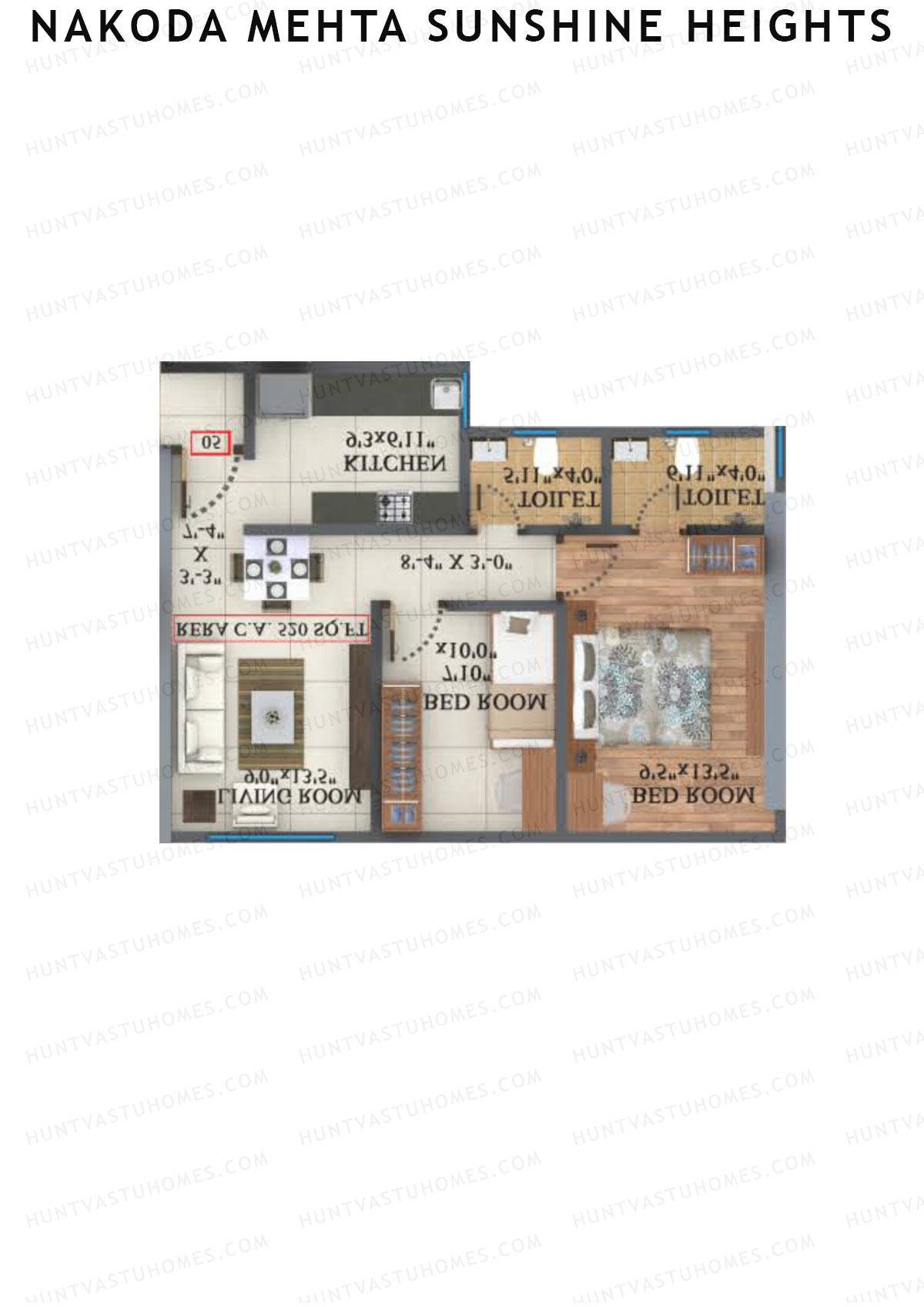 Nakoda Mehta Sunshine Heights Wing C Unit 4 Floor Plan