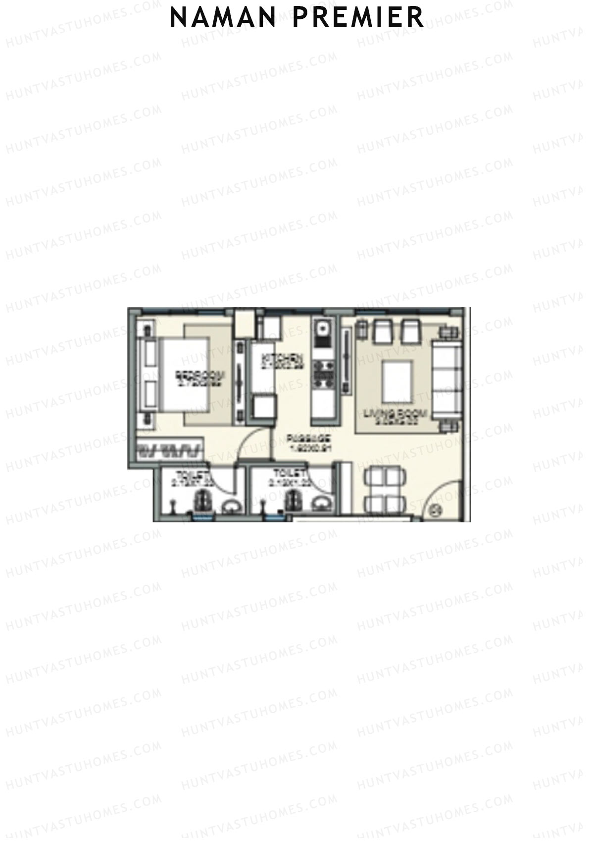 Naman Premier Coral Wing E Unit 4 Floor Plan