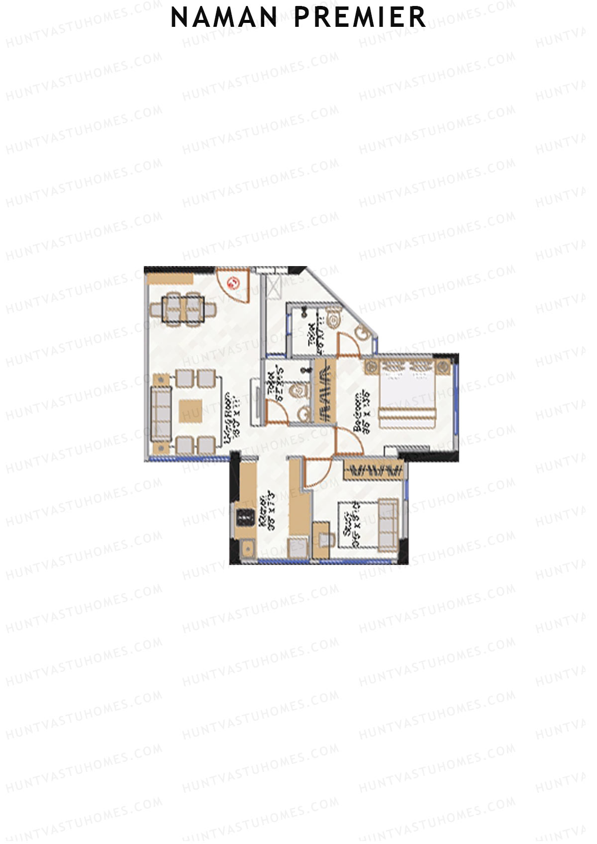 Naman Premier Hazel Wing D Unit 5 Floor Plan