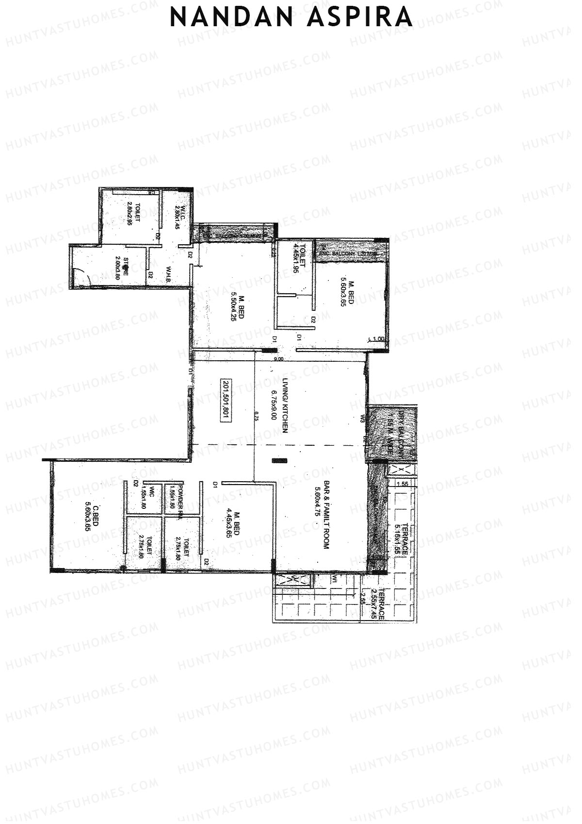 Nandan Aspira Aspira Unit 1 Floor Plan