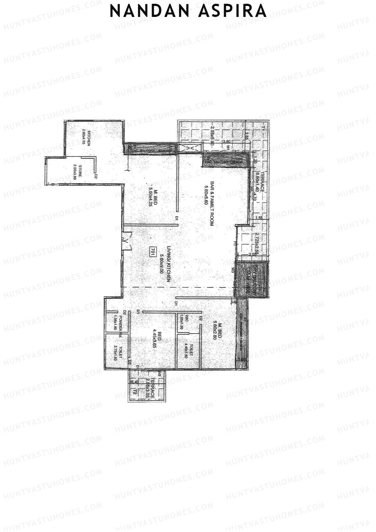 Nandan Aspira Aspira Unit 1 Floor Plan