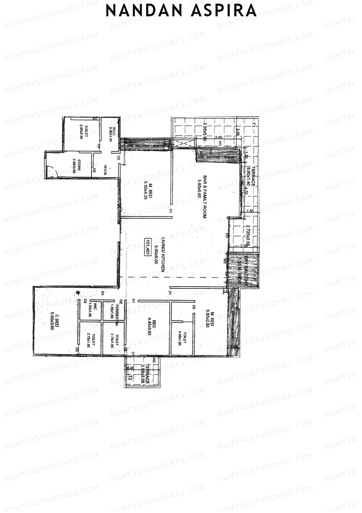 Nandan Aspira Aspira Unit 1 Floor Plan