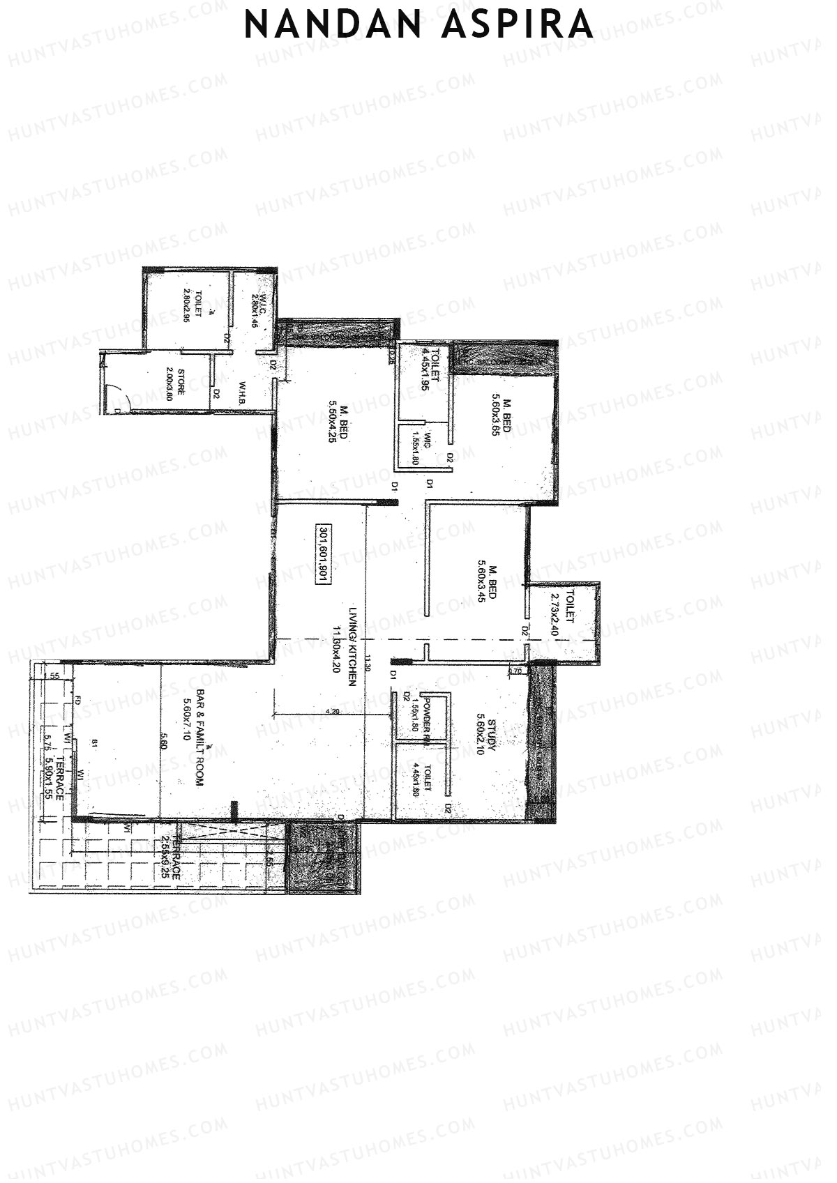 Nandan Aspira Aspira Unit 1 Floor Plan