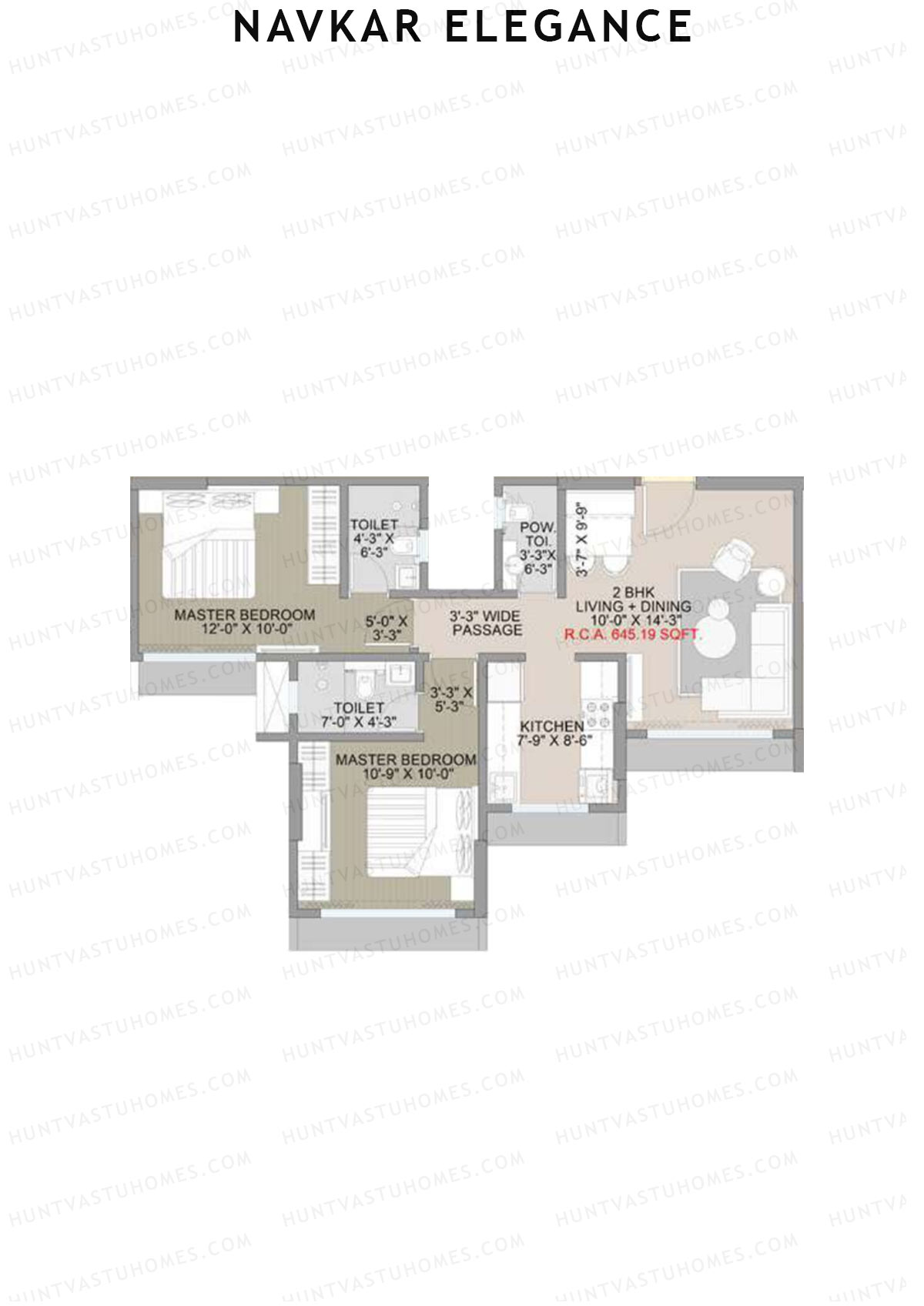 Navkar Elegance Tower A Unit 1 Floor Plan