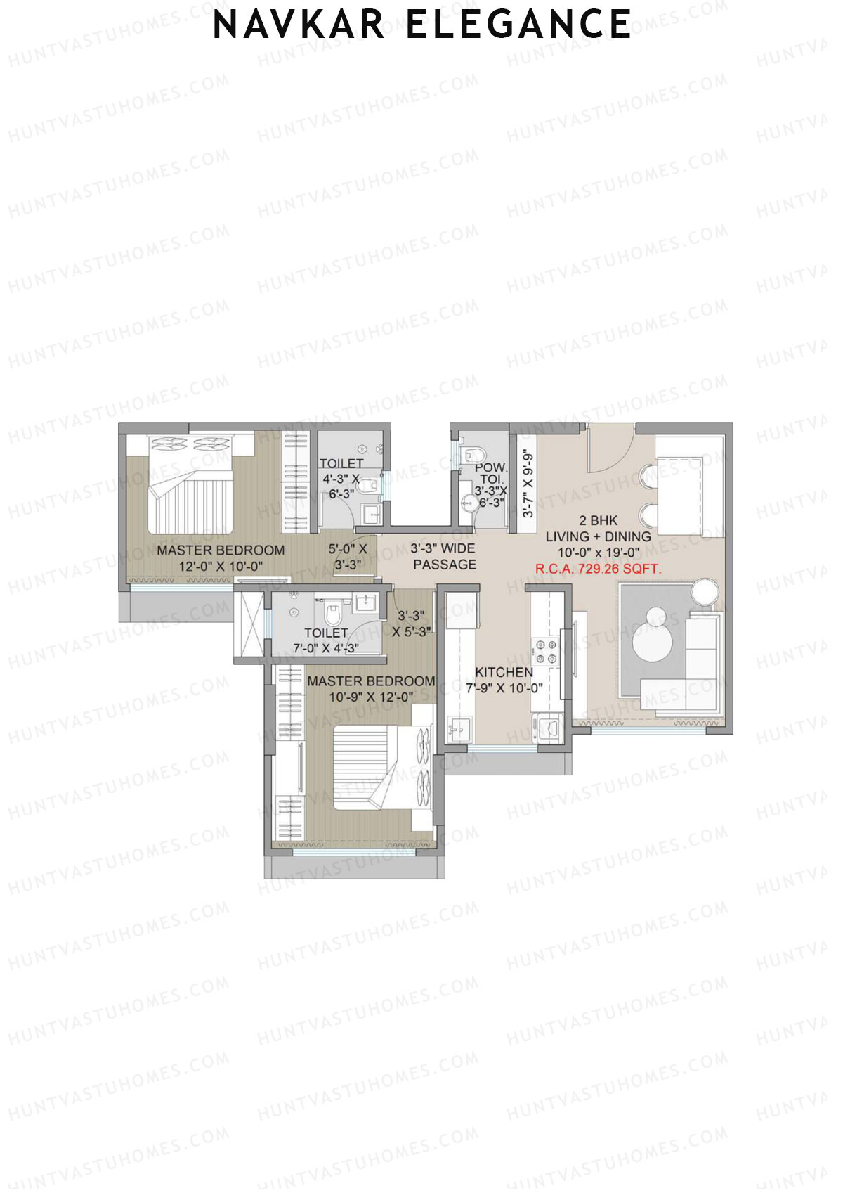 Navkar Elegance Tower A Unit 1 Floor Plan