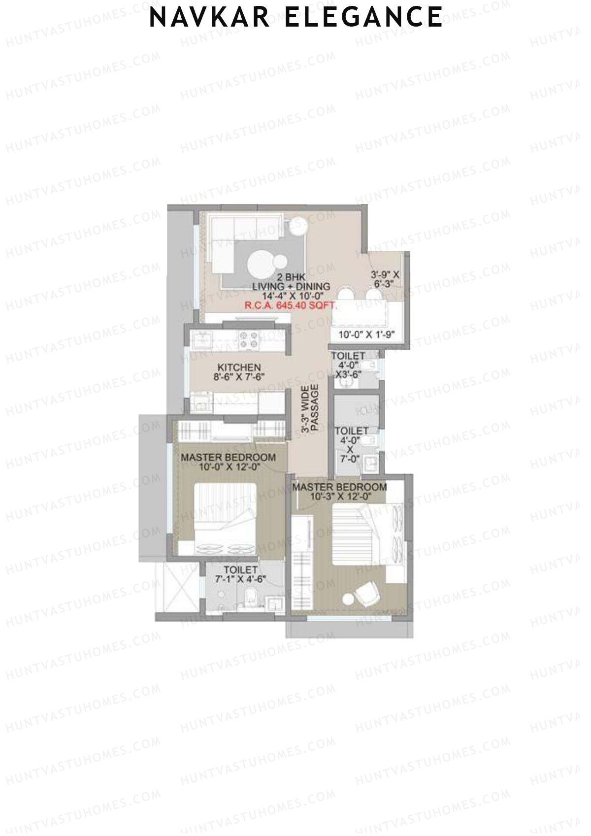 Navkar Elegance Tower A Unit 2 Floor Plan