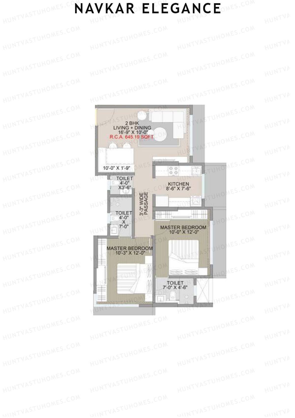 Navkar Elegance Tower A Unit 5 Floor Plan