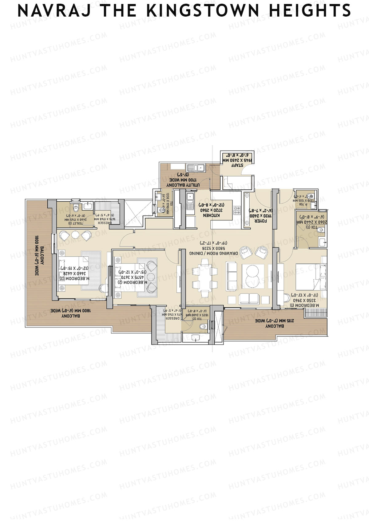 Navraj The Kingstown Heights Tower A Unit 4 Floor Plan