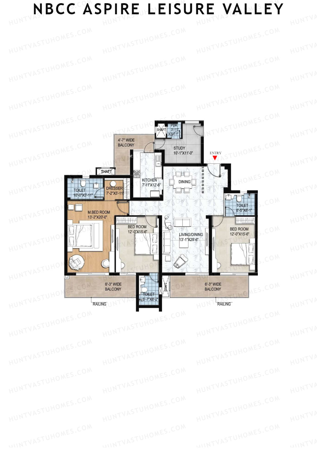 NBCC Aspire Leisure Valley Tower 10 Unit 4 Floor Plan