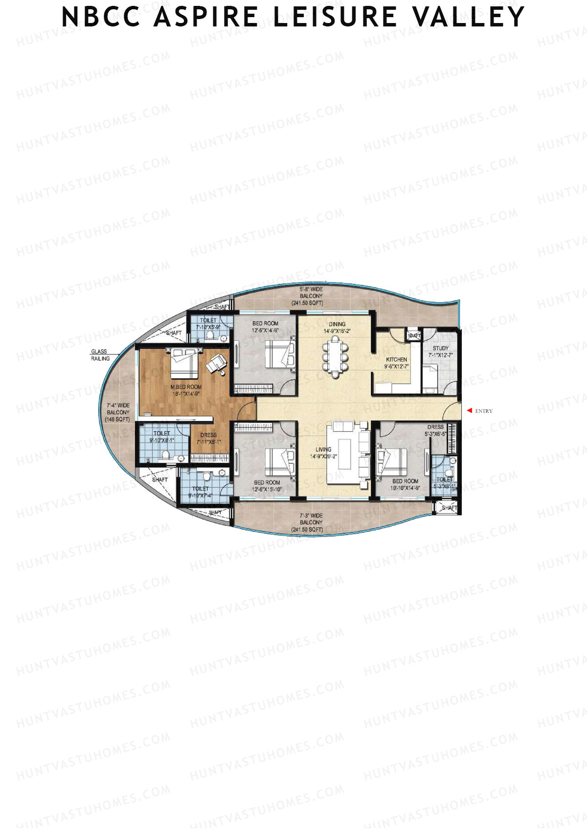 NBCC Aspire Leisure Valley Tower 13 Iconic Unit 3 Floor Plan