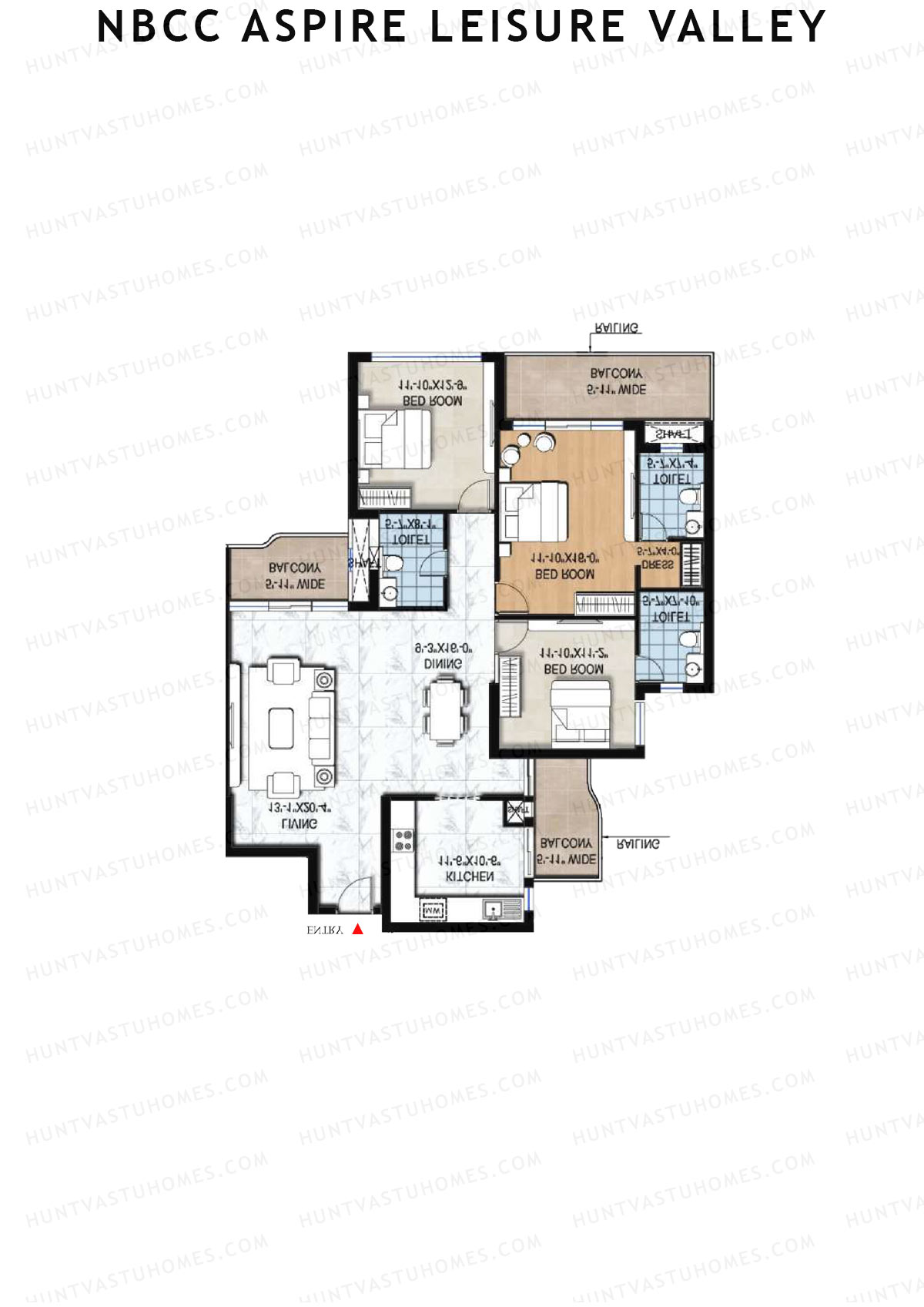 NBCC Aspire Leisure Valley Tower 1 Unit 5 Floor Plan