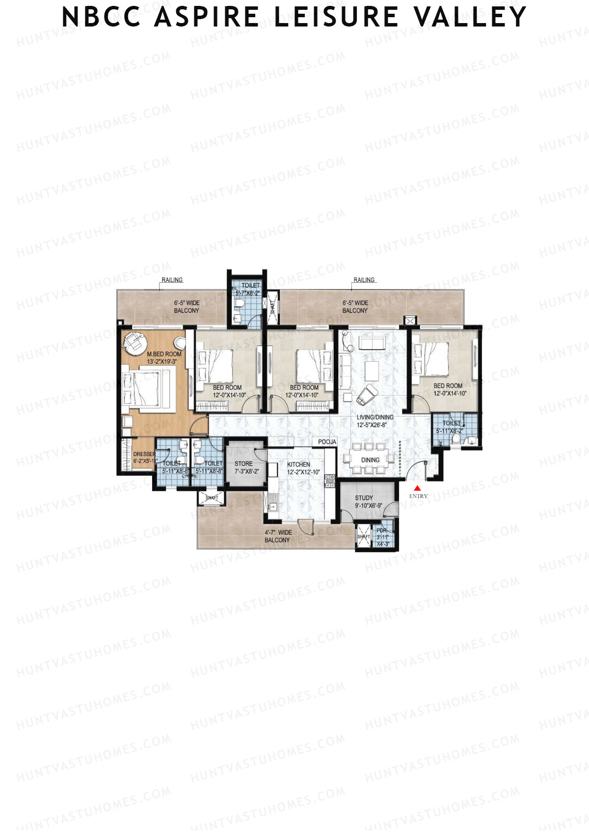 NBCC Aspire Leisure Valley Tower 8 Unit 1 Floor Plan