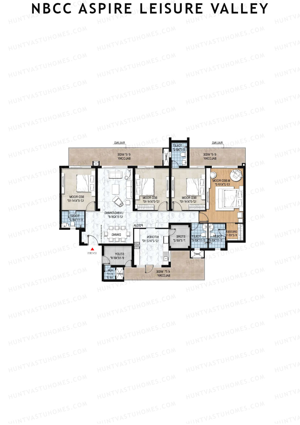 NBCC Aspire Leisure Valley Tower 9 Unit 2 Floor Plan