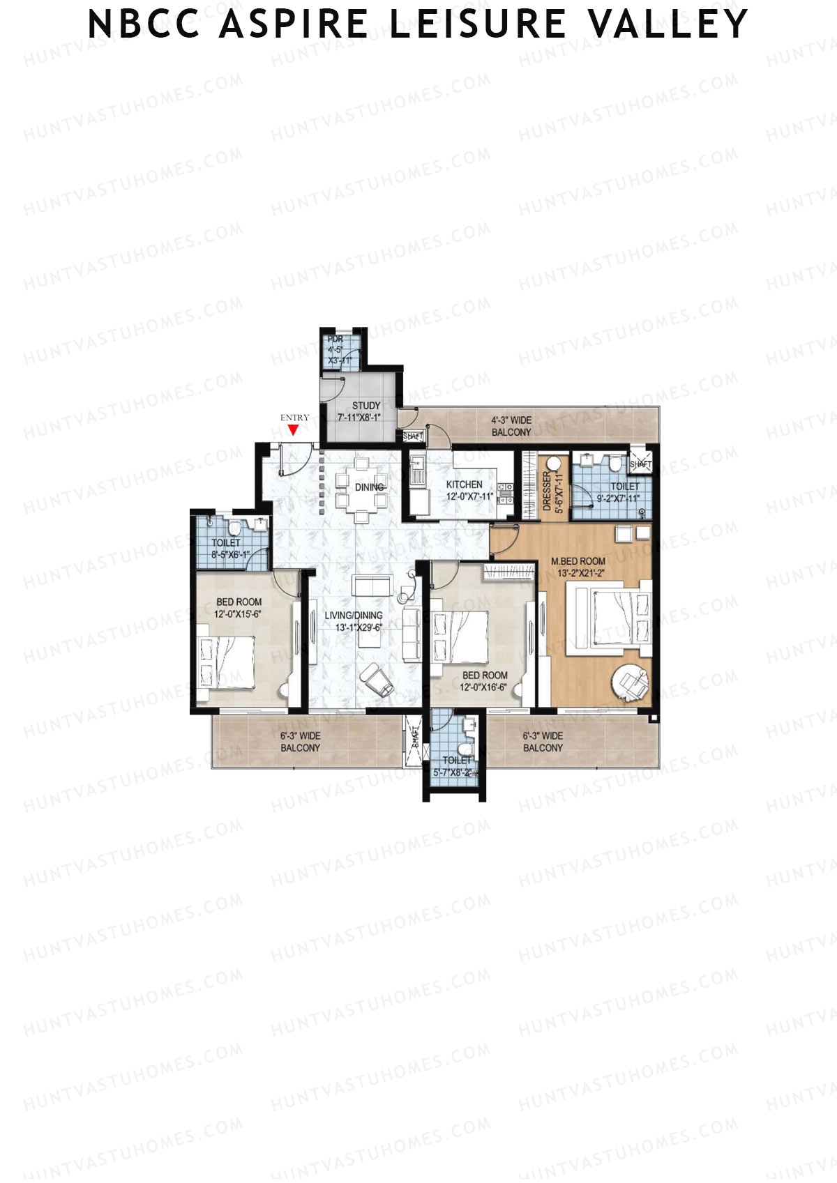 NBCC Aspire Leisure Valley Tower 9 Unit 3 Floor Plan