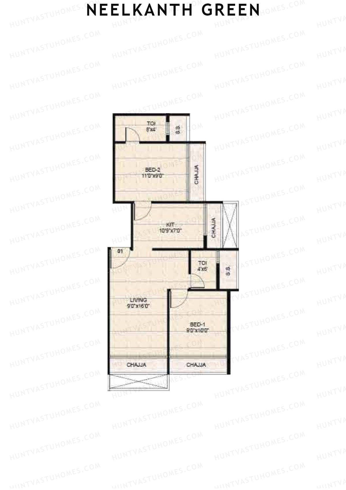 Neelkanth Green Block A Unit 1 Floor Plan