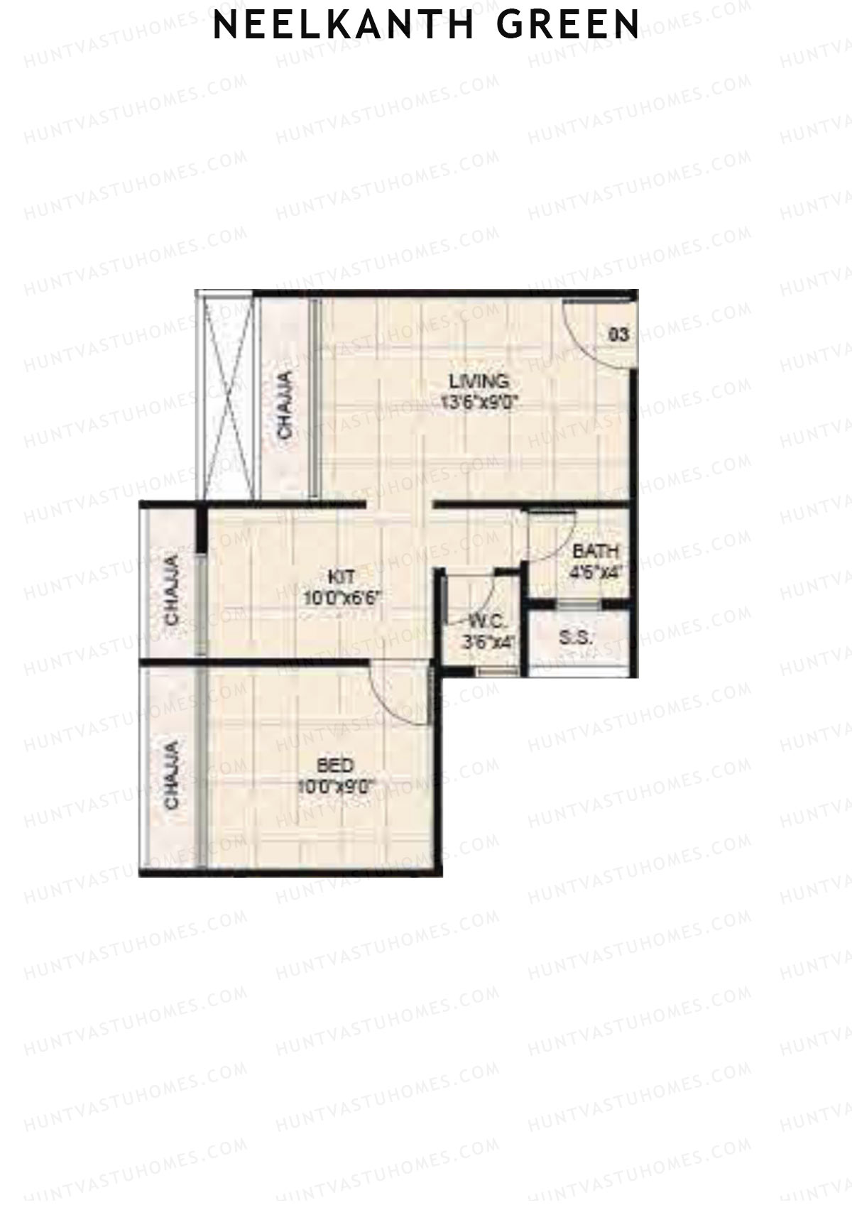Neelkanth Green Block A Unit 3 Floor Plan