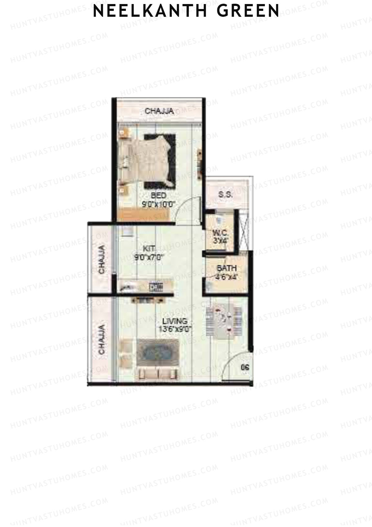 Neelkanth Green Block A Unit 6 Floor Plan