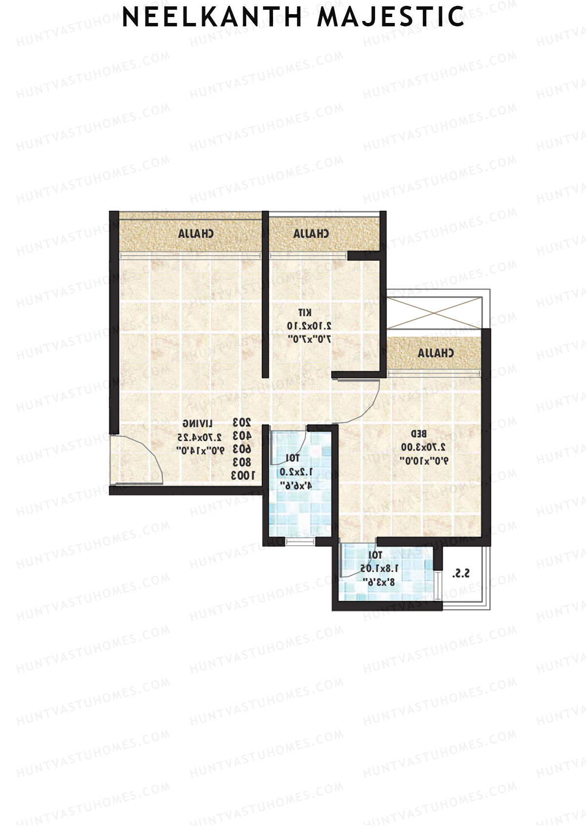 Neelkanth Majestic Tower A Unit 4 Floor Plan