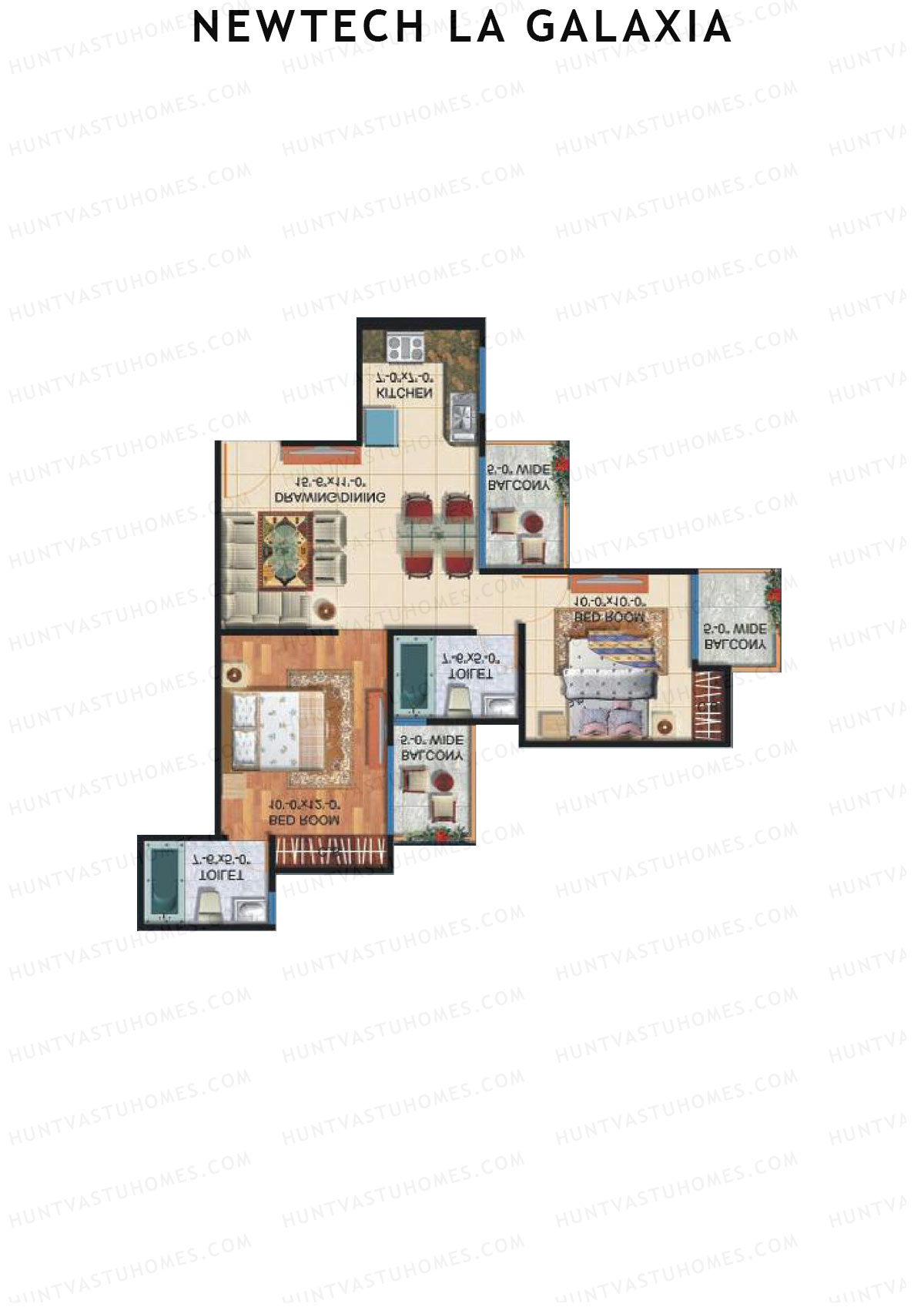 Newtech La Galaxia Tower C Unit 1 Floor Plan