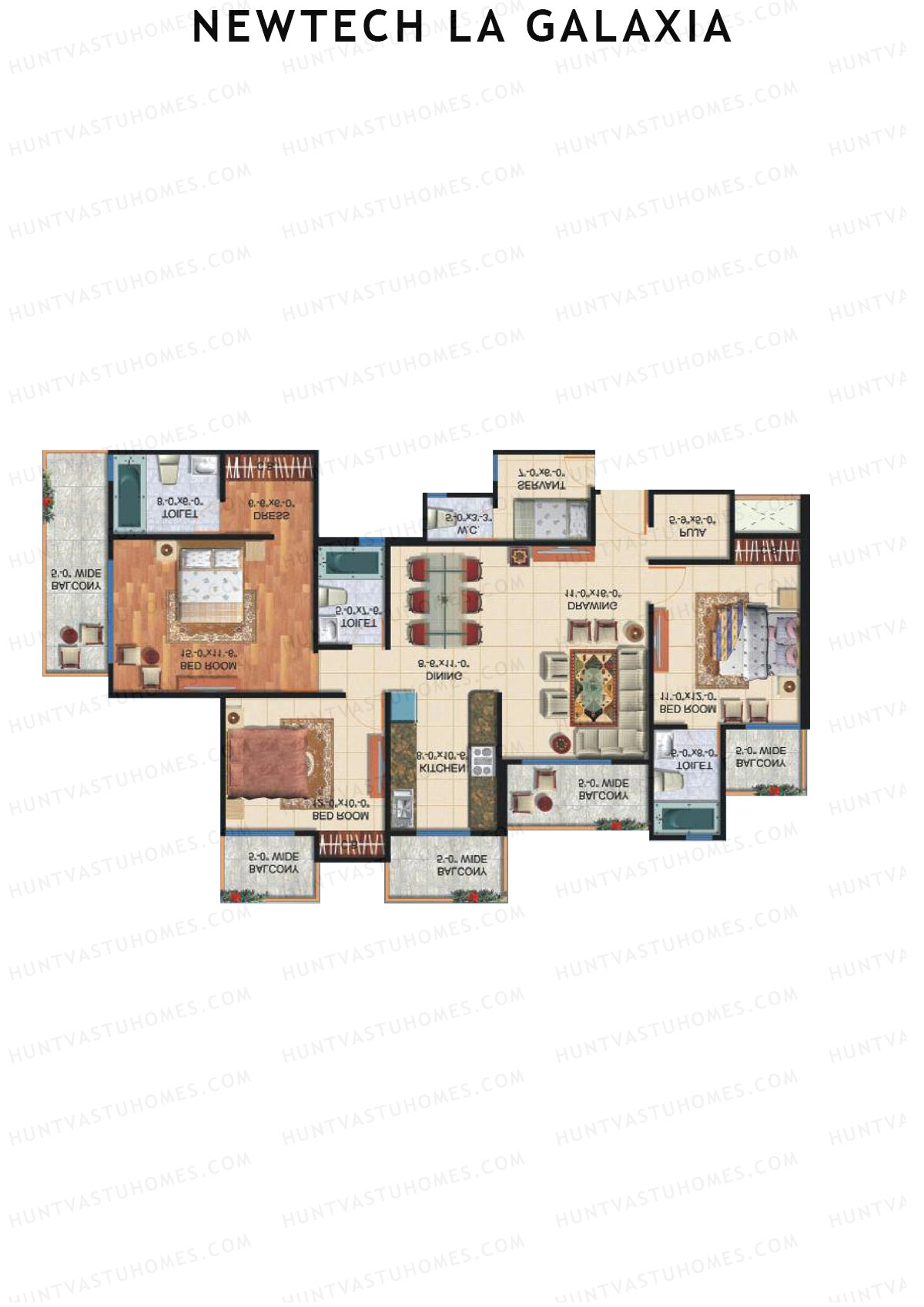 Newtech La Galaxia Tower G Unit 1 Floor Plan