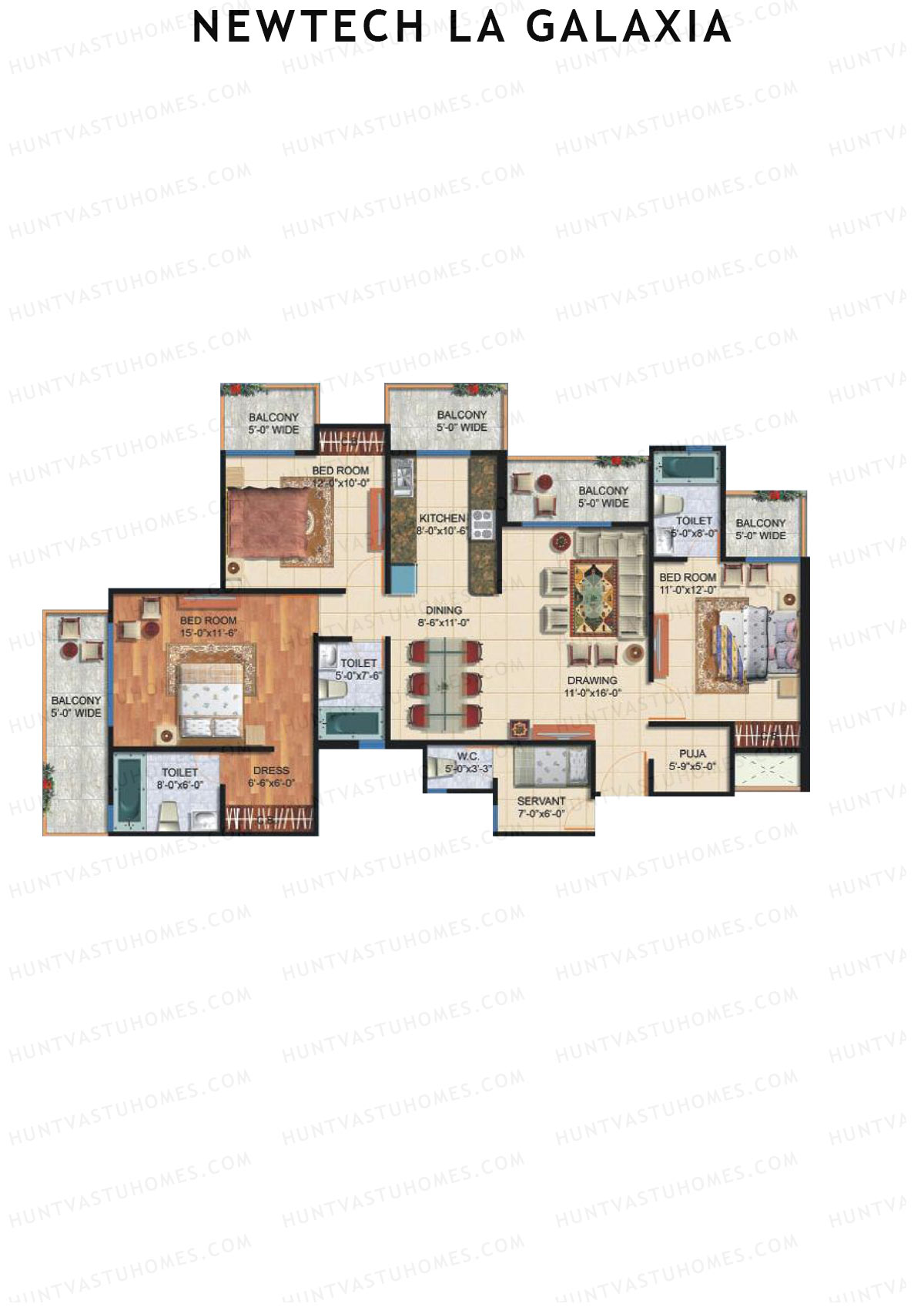 Newtech La Galaxia Tower G Unit 2 Floor Plan