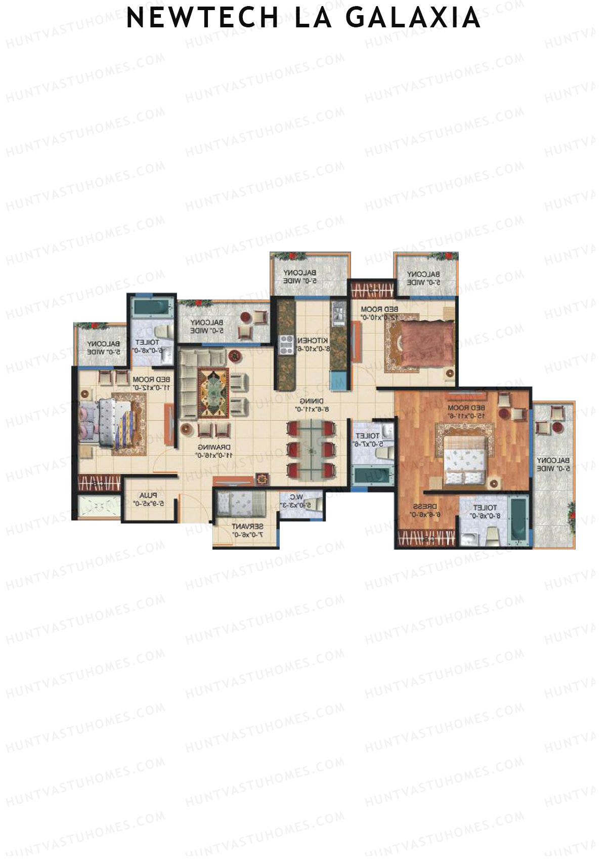 Newtech La Galaxia Tower G Unit 3 Floor Plan