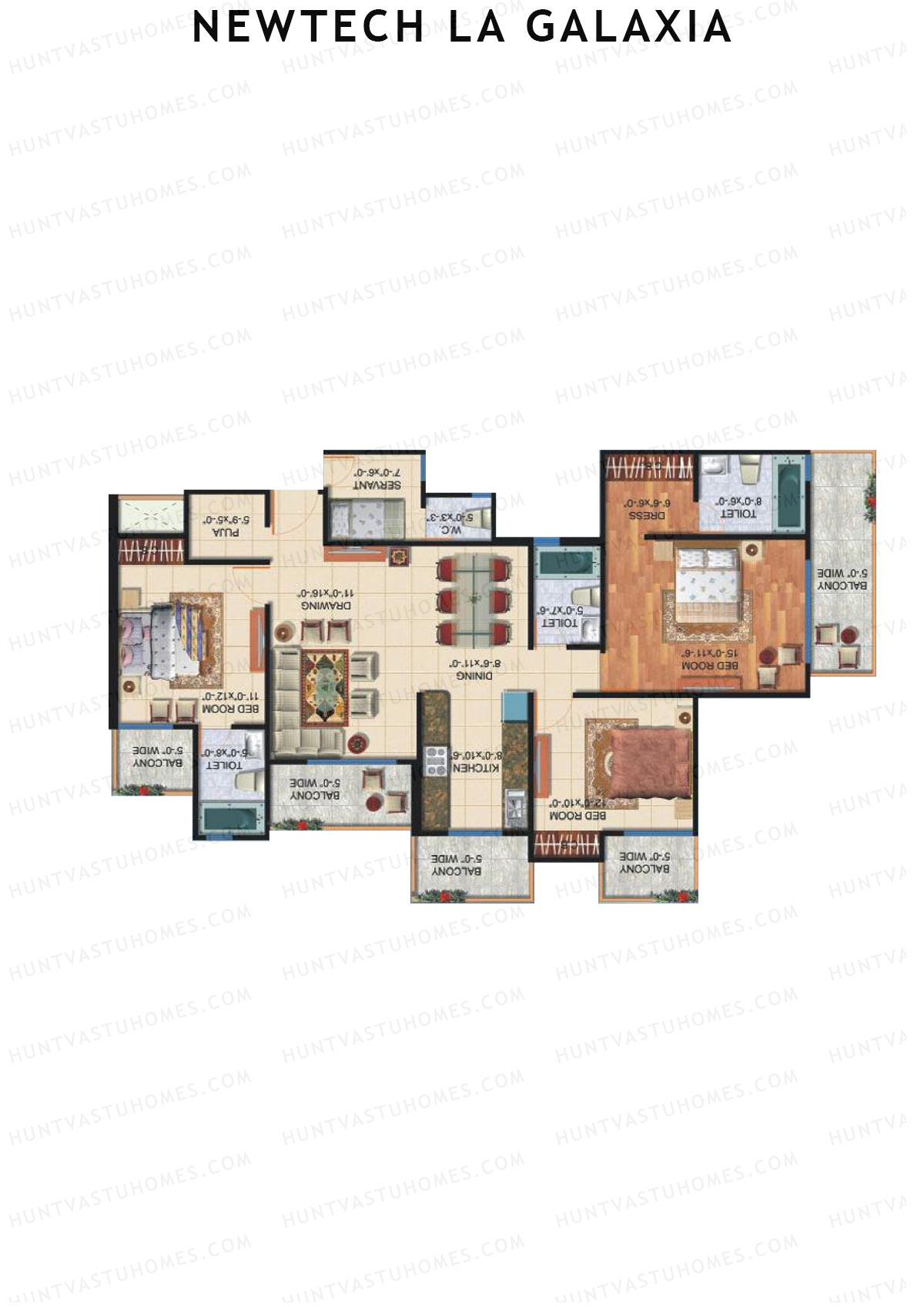 Newtech La Galaxia Tower G Unit 4 Floor Plan