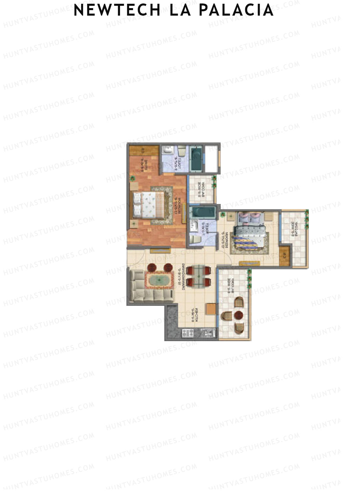 Newtech La Palacia Tower A Unit 2 (Type A) Floor Plan