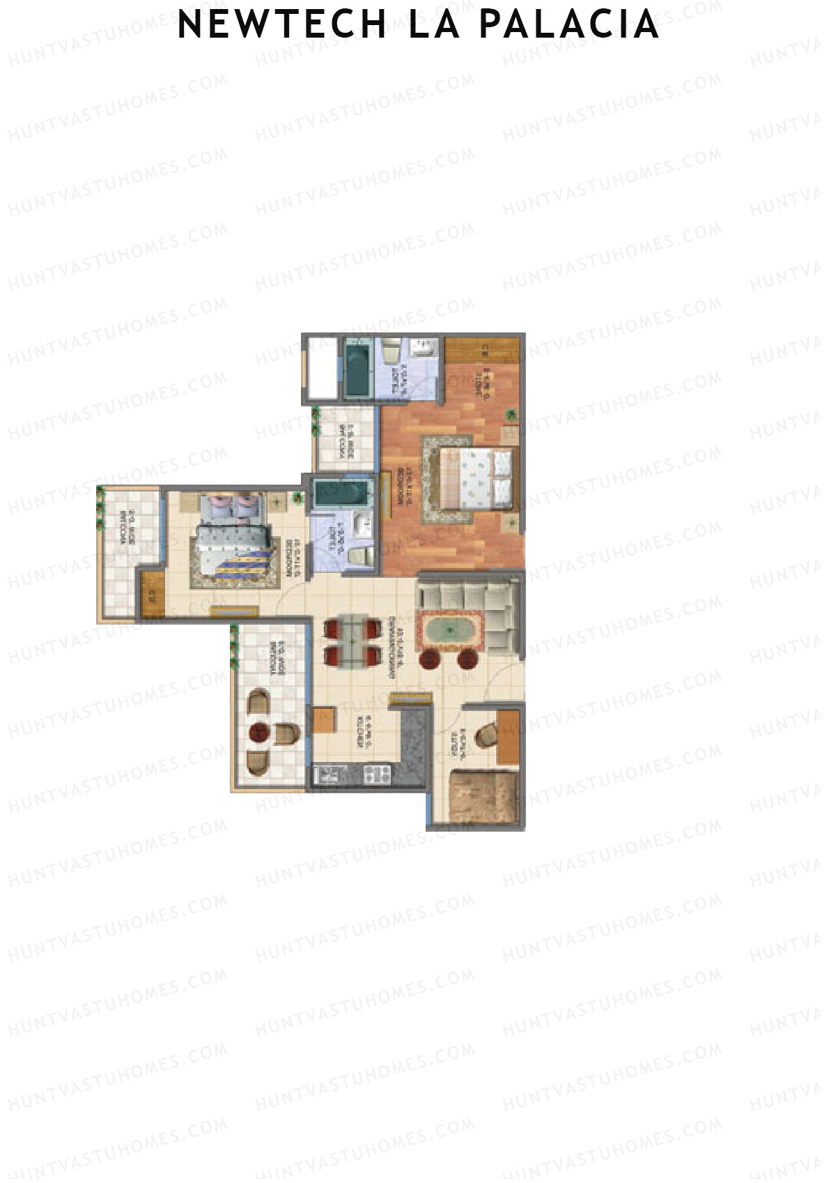 Newtech La Palacia Tower A Unit 4 (Type B) Floor Plan