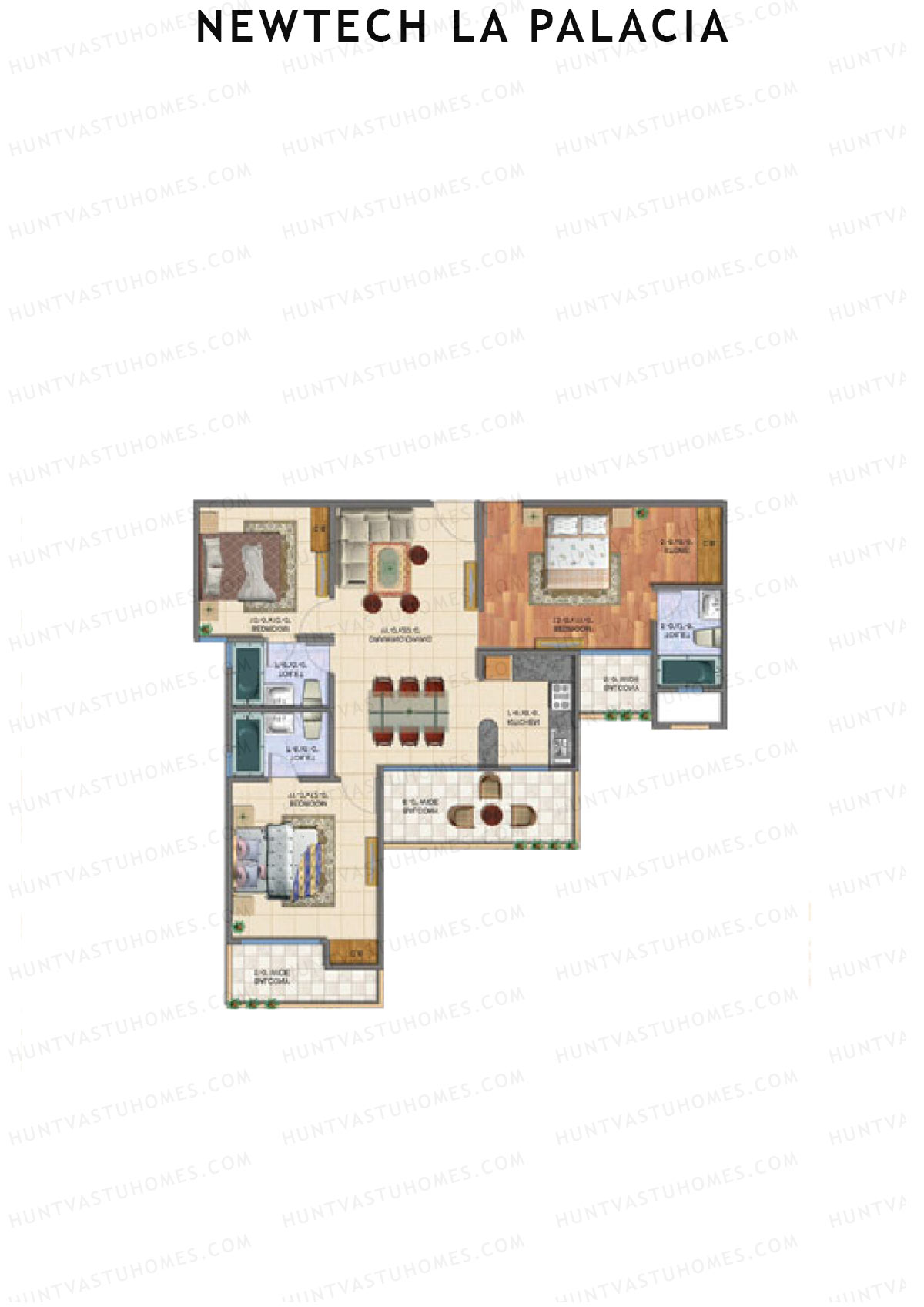 Newtech La Palacia Tower A Unit 5 (Type C) Floor Plan
