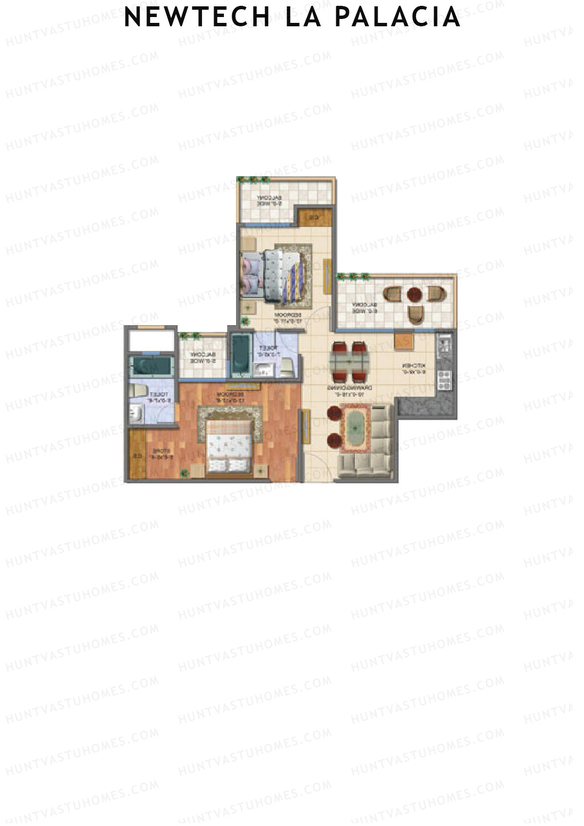 Newtech La Palacia Tower A Unit 6 (Type A) Floor Plan