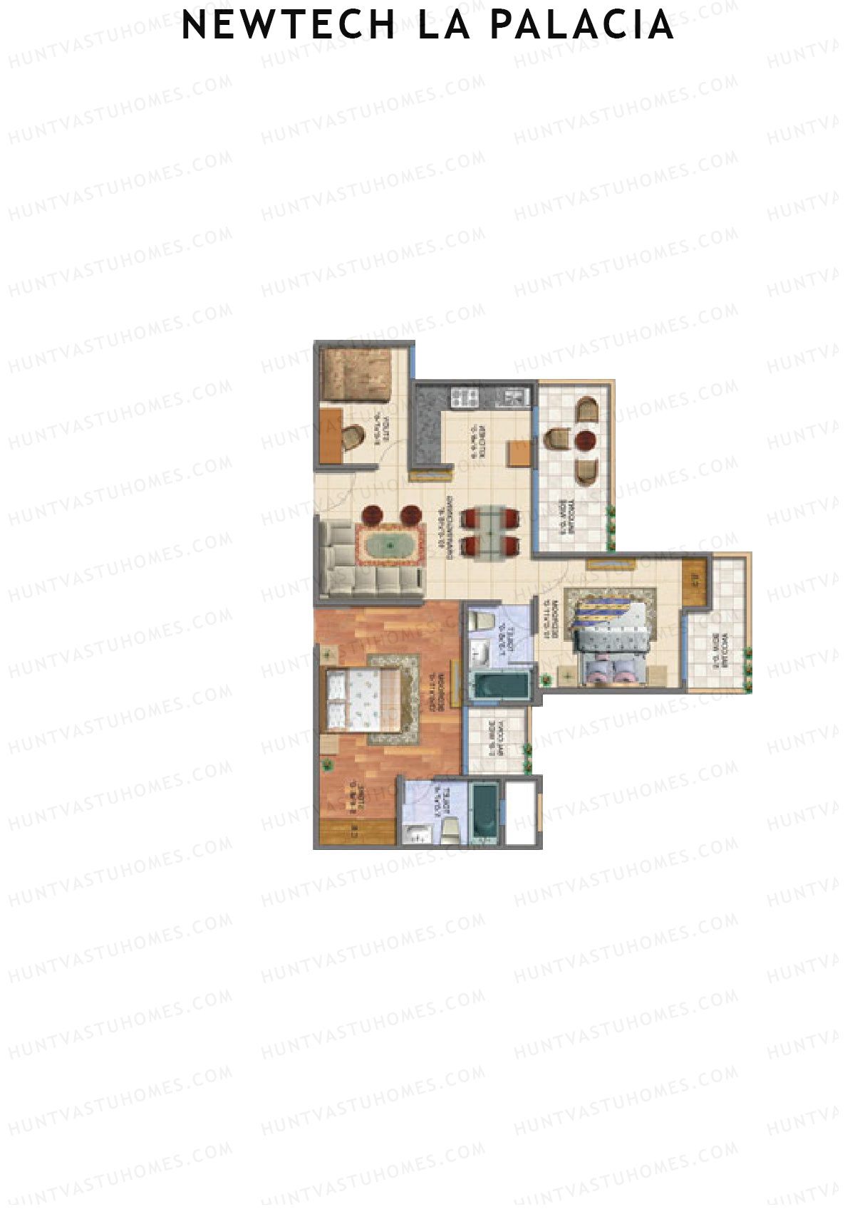 Newtech La Palacia Tower B Unit 7 (Type B) Floor Plan