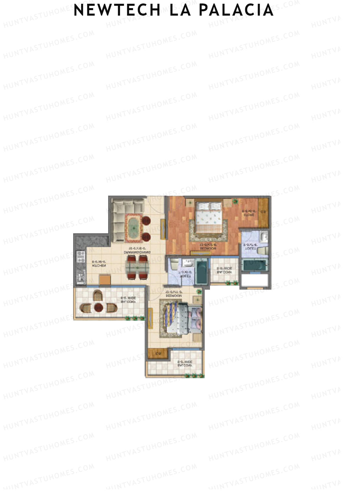 Newtech La Palacia Tower C Unit 6 (Type A) Floor Plan