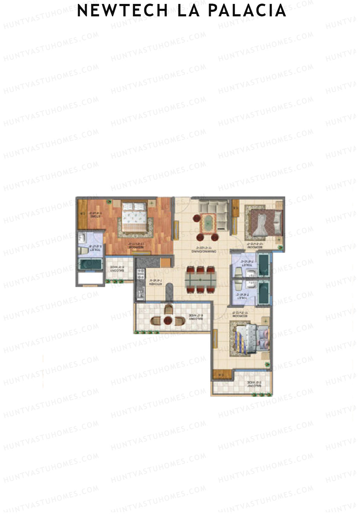 Newtech La Palacia Tower D Unit 2 (Type C) Floor Plan