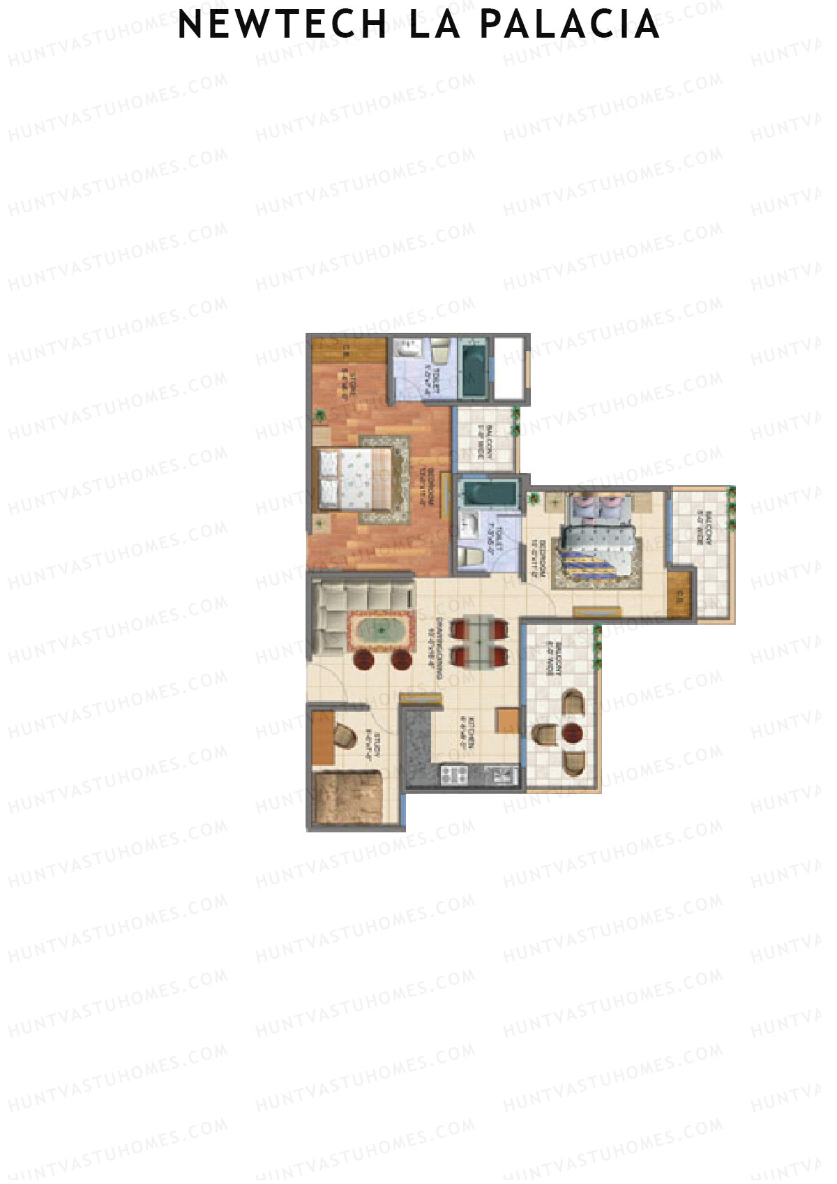 Newtech La Palacia Tower D Unit 8 (Type B) Floor Plan