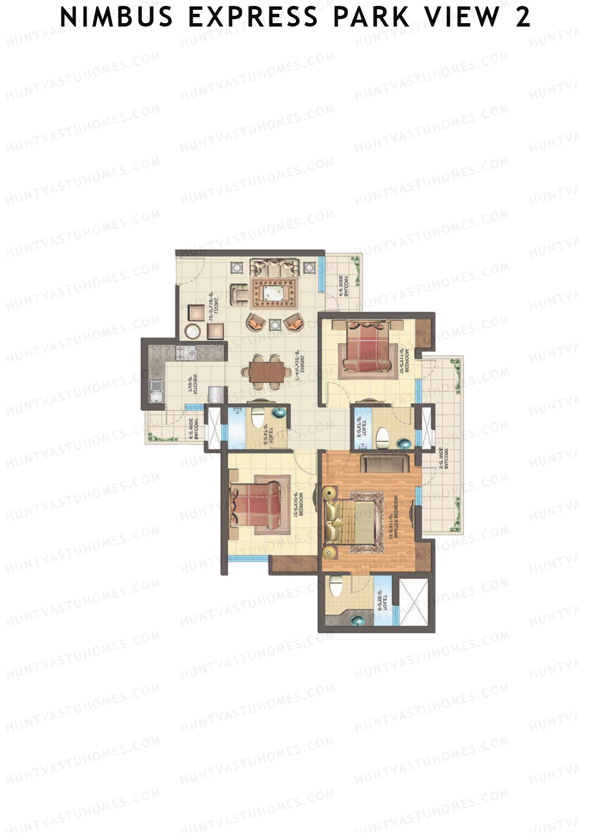 Nimbus Express Park View 2 Tower I Unit 6 Floor Plan